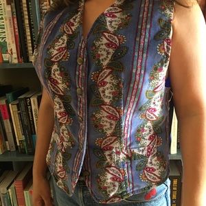 Nineties Vest Top paisley by Liz Claiborne